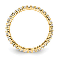 Load image into Gallery viewer, 14k Polished Size 6.5 Shared Prong 1/2 carat Diamond Complete Eternity Band
