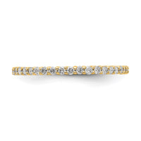 Load image into Gallery viewer, 14k Polished Size 7.5 Shared Prong 1/2 carat Diamond Complete Eternity Band

