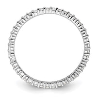 Load image into Gallery viewer, 14k White Gold Polished Size 8 Shared Prong 1/2 carat Diamond Complete Eternity Band
