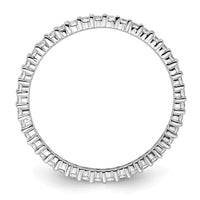 Load image into Gallery viewer, 14k White Gold Polished Size 8.5 Shared Prong 1/2 carat Diamond Complete Eternity Band
