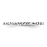 Load image into Gallery viewer, 14k White Gold Polished Size 8.5 Shared Prong 1/2 carat Diamond Complete Eternity Band
