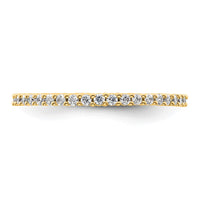 Load image into Gallery viewer, 14k Polished Size 8 Shared Prong 1/2 carat Diamond Complete Eternity Band
