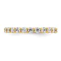 Load image into Gallery viewer, 14k Polished Size 5.5 Shared Prong 1 carat Diamond Complete Eternity Band
