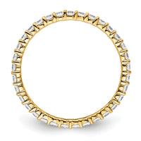 Load image into Gallery viewer, 14k Polished Size 9 Shared Prong 1 carat Diamond Complete Eternity Band
