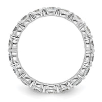 Load image into Gallery viewer, 14k White Gold Polished Size 5.5 Shared Prong 2 carat Diamond Complete Eternity Band
