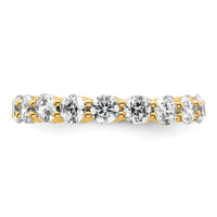 Load image into Gallery viewer, 14k Polished Size 5.5 Shared Prong 2 carat Diamond Complete Eternity Band
