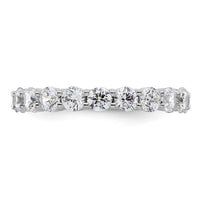Load image into Gallery viewer, 14k White Gold Polished Size 6 Shared Prong 2 carat Diamond Complete Eternity Band
