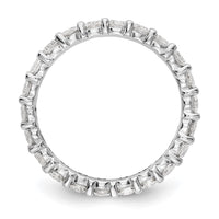 Load image into Gallery viewer, 14k White Gold Polished Shared Prong 2ct VS Diamond Eternity Band
