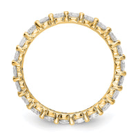 Load image into Gallery viewer, 14k Polished Size 7.5 Shared Prong 2 carat Diamond Complete Eternity Band
