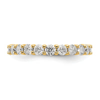 Load image into Gallery viewer, 14k Polished Size 7.5 Shared Prong 2 carat Diamond Complete Eternity Band
