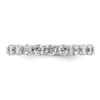 Load image into Gallery viewer, 14k White Gold Polished Size 8.5 Shared Prong 2 carat Diamond Complete Eternity Band

