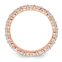 Load image into Gallery viewer, 14k Rose Gold Polished Size 9 Shared Prong 2 carat Diamond Complete Eternity Band
