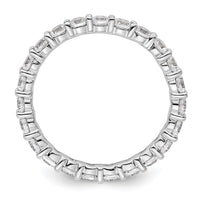 Load image into Gallery viewer, 14k White Gold Polished Size 9 Shared Prong 2 carat Diamond Complete Eternity Band
