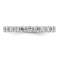 Load image into Gallery viewer, 14k White Gold Polished Size 9 Shared Prong 2 carat Diamond Complete Eternity Band
