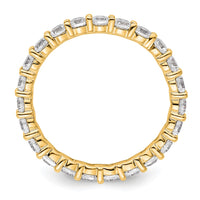Load image into Gallery viewer, 14k Polished Size 9 Shared Prong 2 carat Diamond Complete Eternity Band
