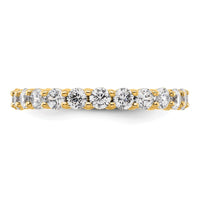 Load image into Gallery viewer, 14k Polished Size 9 Shared Prong 2 carat Diamond Complete Eternity Band
