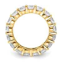 Load image into Gallery viewer, 14k Polished Size 4 Shared Prong 3 carat Diamond Complete Eternity Band
