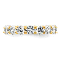 Load image into Gallery viewer, 14k Polished Size 4.5 Shared Prong 3 carat Diamond Complete Eternity Band
