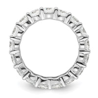 Load image into Gallery viewer, 14k White Gold Polished Size 5.5 Shared Prong 3 carat Diamond Complete Eternity Band
