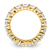 Load image into Gallery viewer, 14k Polished Size 5 Shared Prong 3 carat Diamond Complete Eternity Band
