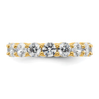 Load image into Gallery viewer, 14k Polished Size 5.5 Shared Prong 3 carat Diamond Complete Eternity Band
