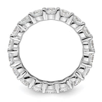 Load image into Gallery viewer, 14k White Gold Polished Size 6 Shared Prong 3 carat Diamond Complete Eternity Band
