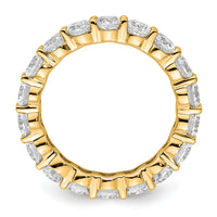 Load image into Gallery viewer, 14k Polished Size 6.5 Shared Prong 3 carat Diamond Complete Eternity Band
