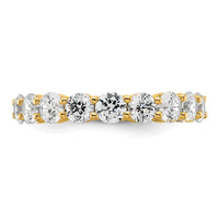 Load image into Gallery viewer, 14k Polished Size 6 Shared Prong 3 carat Diamond Complete Eternity Band
