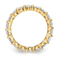 Load image into Gallery viewer, 14k Polished Size 7.5 Shared Prong 3 carat Diamond Complete Eternity Band
