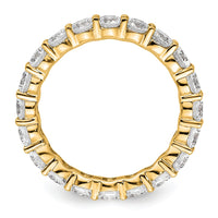 Load image into Gallery viewer, 14k Polished Size 8.5 Shared Prong 3 carat Diamond Complete Eternity Band
