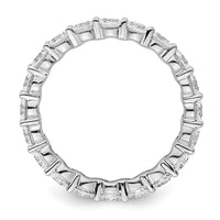 Load image into Gallery viewer, 14k White Gold Polished Size 9 Shared Prong 3 carat Diamond Complete Eternity Band
