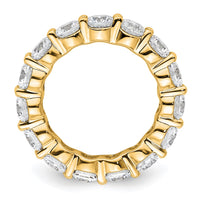 Load image into Gallery viewer, 14k Polished Size 5.5 Shared Prong 4 carat Diamond Complete Eternity Band
