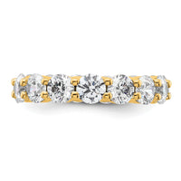 Load image into Gallery viewer, 14k Polished Size 5.5 Shared Prong 4 carat Diamond Complete Eternity Band
