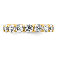 Load image into Gallery viewer, 14k Polished Size 6 Shared Prong 4 carat Diamond Complete Eternity Band
