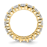 Load image into Gallery viewer, 14k Polished Size 7 Shared Prong 4 carat Diamond Complete Eternity Band
