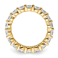 Load image into Gallery viewer, 14k Polished Size 9 Shared Prong 4 carat Diamond Complete Eternity Band

