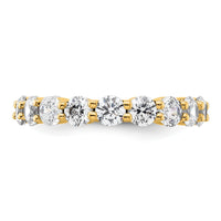 Load image into Gallery viewer, 14k Polished Size 9 Shared Prong 4 carat Diamond Complete Eternity Band

