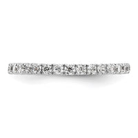 Load image into Gallery viewer, 14k White Gold Polished Size 4 U-Shared Prong 1/2 carat Diamond Complete Eternity Band
