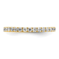 Load image into Gallery viewer, 14k Polished Size 4.5 U-Shared Prong 1/2 carat Diamond Complete Eternity Band
