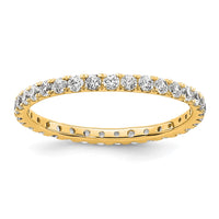 Load image into Gallery viewer, 14k Polished Size 4 U-Shared Prong 1/2 carat Diamond Complete Eternity Band
