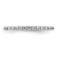 Load image into Gallery viewer, 14k White Gold Polished Size 5.5 U-Shared Prong 1/2 carat Diamond Complete Eternity Band
