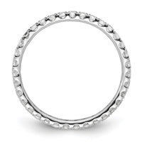 Load image into Gallery viewer, 14k White Gold Polished Size 6.5 U-Shared Prong 1/2 carat Diamond Complete Eternity Band
