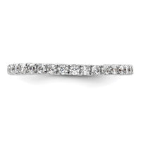 Load image into Gallery viewer, 14k White Gold Polished Size 6.5 U-Shared Prong 1/2 carat Diamond Complete Eternity Band
