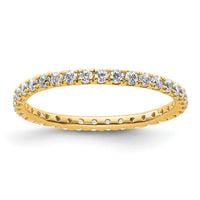 Load image into Gallery viewer, 14k Polished Size 6.5 U-Shared Prong 1/2 carat Diamond Complete Eternity Band
