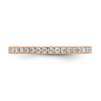 Load image into Gallery viewer, 14k Rose Gold Polished Size 7.5 U-Shared Prong 1/2 carat Diamond Complete Eternity Band
