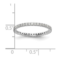 Load image into Gallery viewer, 14k White Gold Polished U Shared Prong 1/2ct Diamond Eternity Band

