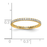 Load image into Gallery viewer, 14k Polished U Shared Prong 1/2ct Diamond Eternity Band *Size 5.75*
