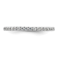 Load image into Gallery viewer, 14k White Gold Polished Size 8 U-Shared Prong 1/2 carat Diamond Complete Eternity Band
