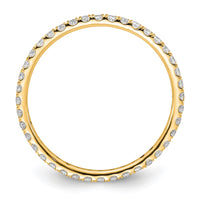 Load image into Gallery viewer, 14k Polished Size 8.5 U-Shared Prong 1/2 carat Diamond Complete Eternity Band
