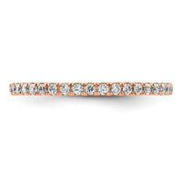 Load image into Gallery viewer, 14k Rose Gold Polished Size 9 U-Shared Prong 1/2 carat Diamond Complete Eternity Band
